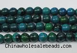 CCS400 15.5 inches 4mm round dyed chrysocolla gemstone beads