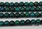 CCS401 15.5 inches 6mm round dyed chrysocolla gemstone beads