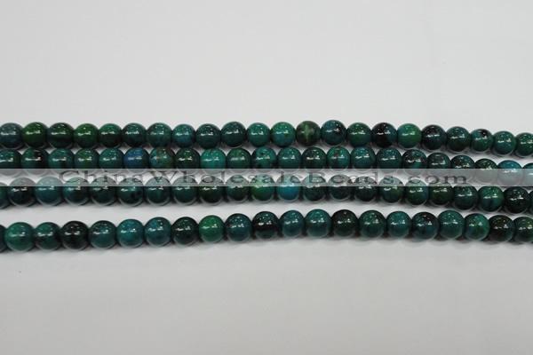 CCS401 15.5 inches 6mm round dyed chrysocolla gemstone beads