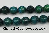 CCS403 15.5 inches 10mm round dyed chrysocolla gemstone beads