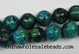 CCS404 15.5 inches 12mm round dyed chrysocolla gemstone beads