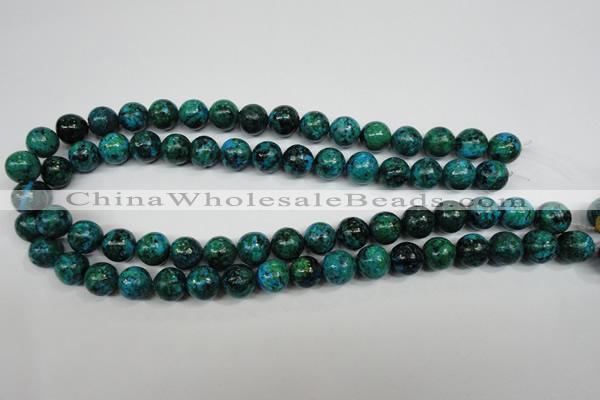 CCS404 15.5 inches 12mm round dyed chrysocolla gemstone beads