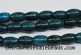 CCS412 15.5 inches 6*9mm rice dyed chrysocolla gemstone beads