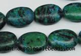 CCS445 15.5 inches 15*20mm oval dyed chrysocolla gemstone beads