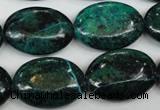 CCS446 15.5 inches 18*25mm oval dyed chrysocolla gemstone beads