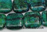 CCS467 15.5 inches 20*20mm square dyed chrysocolla gemstone beads