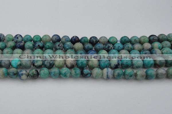 CCS513 15.5 inches 10mm round natural chrysocolla gemstone beads