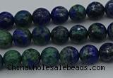 CCS531 15.5 inches 6mm faceted round dyed chrysocolla beads