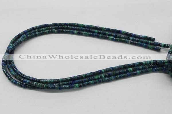 CCS54 16 inches 2*7mm heishi dyed chrysocolla gemstone beads