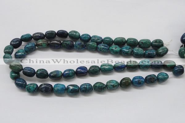 CCS58 16 inches 12*15mm nuggets dyed chrysocolla gemstone beads