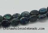 CCS59 16 inches 8*10mm oval dyed chrysocolla gemstone beads