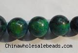 CCS609 15.5 inches 10mm – 20mm round dyed chrysocolla gemstone beads