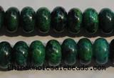 CCS617 15.5 inches 8*12mm rondelle dyed chrysocolla gemstone beads