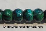 CCS618 15.5 inches 12*16mm rondelle dyed chrysocolla gemstone beads