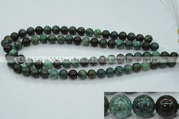 CCS753 15 inches 10mm round chrysocolla gemstone beads wholesale