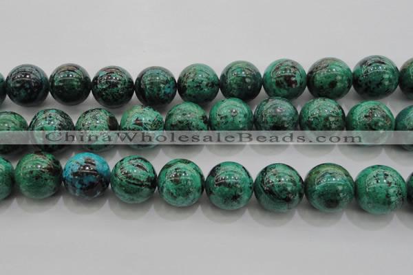 CCS806 15.5 inches 16mm round natural Chinese chrysocolla beads