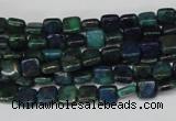 CCS83 15.5 inches 6*6mm square dyed chrysocolla gemstone beads