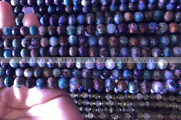 CCS858 15.5 inches 6mm round natural chrysocolla beads wholesale