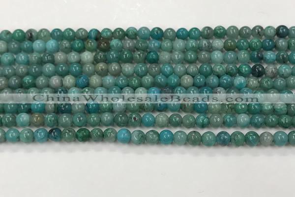 CCS872 15.5 inches 4mm round natural chrysocolla gemstone beads