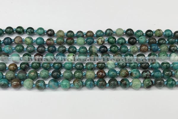 CCS900 15.5 inches 6mm round natural chrysocolla gemstone beads