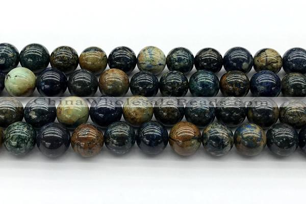CCS938 15 inches 12mm round chrysocolla beads