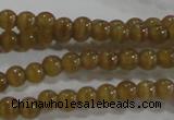 CCT1109 15 inches 2mm round tiny cats eye beads wholesale