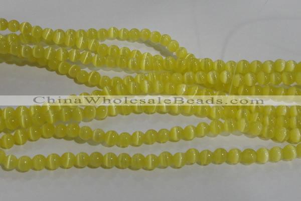 CCT1208 15 inches 4mm round cats eye beads wholesale