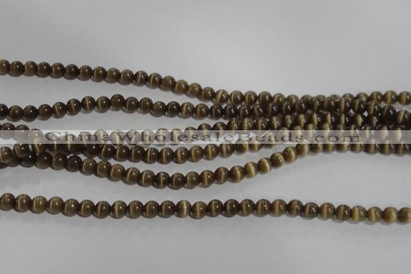 CCT1215 15 inches 4mm round cats eye beads wholesale