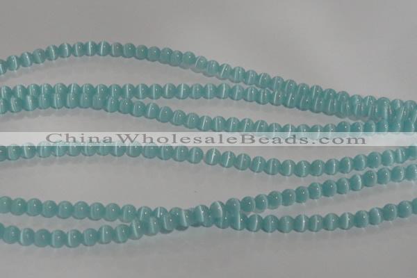 CCT1227 15 inches 4mm round cats eye beads wholesale