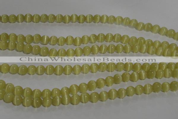 CCT1276 15 inches 5mm round cats eye beads wholesale