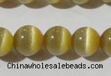 CCT1376 15 inches 7mm round cats eye beads wholesale