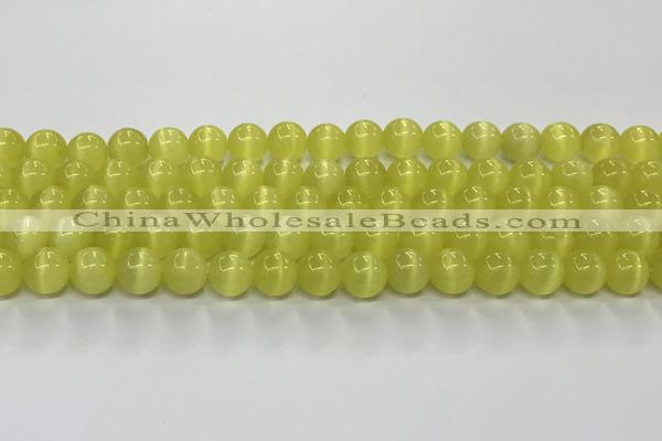 CCT1438 15 inches 8mm, 10mm, 12mm round cats eye beads
