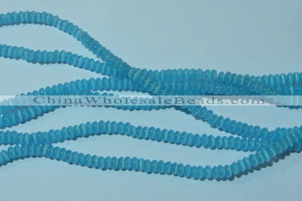 CCT203 15 inches 2*4mm rondelle cats eye beads wholesale