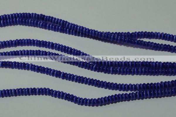 CCT207 15 inches 2*4mm rondelle cats eye beads wholesale