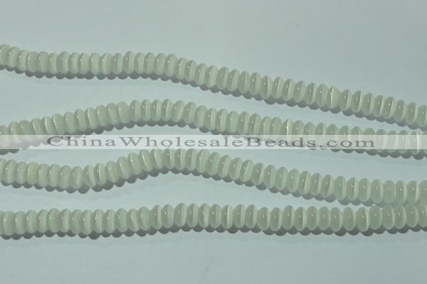 CCT230 15 inches 3*6mm rondelle cats eye beads wholesale