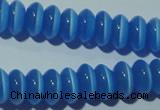 CCT240 15 inches 3*6mm rondelle cats eye beads wholesale