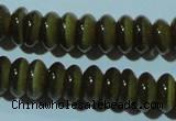 CCT249 15 inches 3*6mm rondelle cats eye beads wholesale