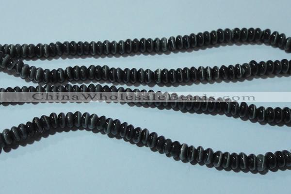 CCT252 15 inches 3*6mm rondelle cats eye beads wholesale