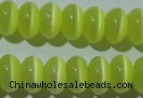 CCT276 15 inches 5*8mm rondelle cats eye beads wholesale
