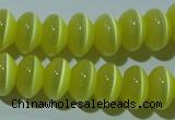 CCT277 15 inches 5*8mm rondelle cats eye beads wholesale