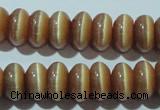 CCT280 15 inches 5*8mm rondelle cats eye beads wholesale