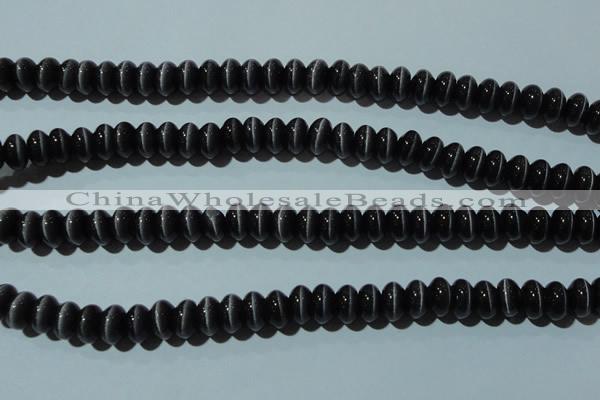 CCT297 15 inches 5*8mm rondelle cats eye beads wholesale