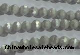 CCT302 15 inches 4mm faceted round cats eye beads wholesale