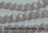 CCT303 15 inches 4mm faceted round cats eye beads wholesale