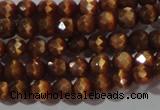 CCT319 15 inches 4mm faceted round cats eye beads wholesale