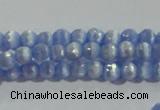 CCT321 15 inches 4mm faceted round cats eye beads wholesale