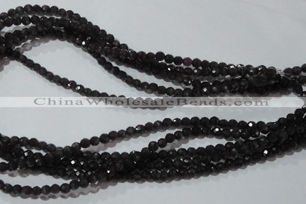 CCT330 15 inches 4mm faceted round cats eye beads wholesale