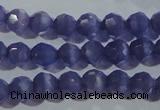 CCT347 15 inches 5mm faceted round cats eye beads wholesale