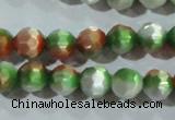 CCT365 15 inches 6mm faceted round cats eye beads wholesale