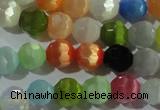 CCT366 15 inches 6mm faceted round cats eye beads wholesale